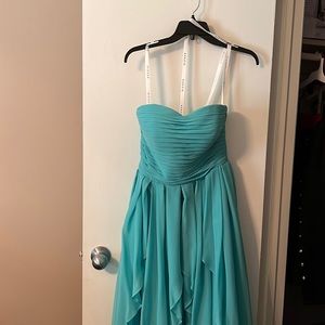 Strapless bridesmaid dress